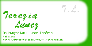 terezia luncz business card